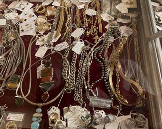 Sterling and gold jewelry 