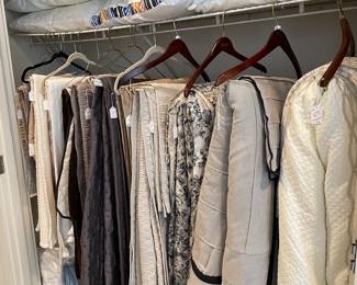 A selection of designer bedding sets
