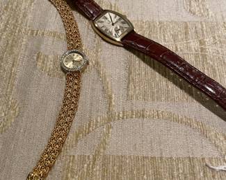14k and diamond watch and Vicente Miller 14k watch