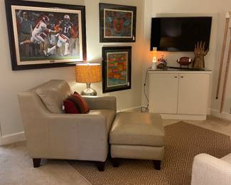 View of downstairs den
