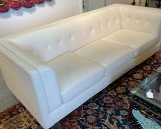 Wonderful cream leather sofa