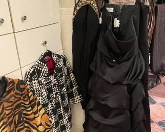 Designer evening dressed and jackets 