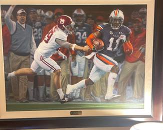 Daniel Moore “ The Runback “ artist proof print on canvas first edition of 1/5