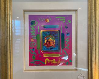 Original Peter Max “Liberty II” mixed 
