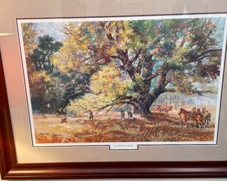 Alabama artist Jack DeLoney “Plantation Quail” print