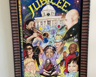 Tuskegee artist Ronald S. McDowell original painting  for Jubilee poster