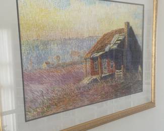 Montgomery artist Eve Perry pointalist watercolor 