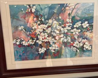 Alabama artist Jack DeLoney “ Dogwoods “ print