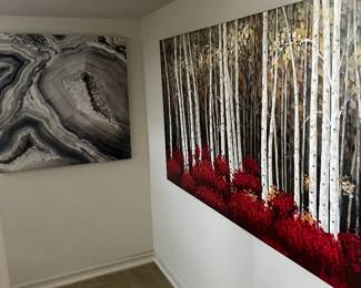 Downstairs level 2 Decorator paintings 