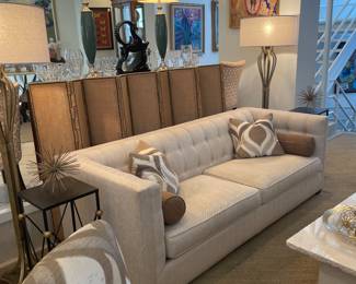 Contemporary sofa with custom upholstery 