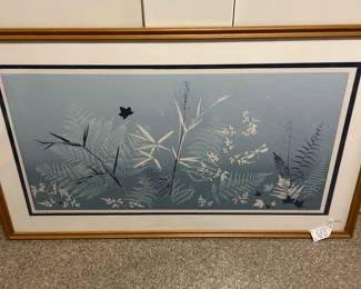 Alabama artist Ruth B. Agnew” Forrest Flora” silkscreen print