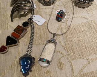 Wonderful selection of Designer southwest sterling  jewelry 
