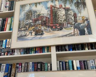 Richard Low Evans watercolor “More Power to You Power Plant Lakeland , Florida “