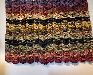 Nationally recognized Auburn textile  artist Susan Starr wall hanging 