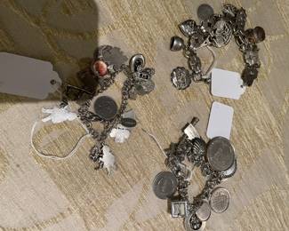 Sterling charm bracelets 