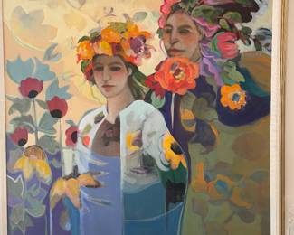 Large Barbara Gallagher painting 