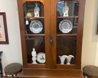 1880’s walnut bookcase 