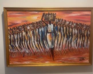 Caribbean artist Tiotto painting 
