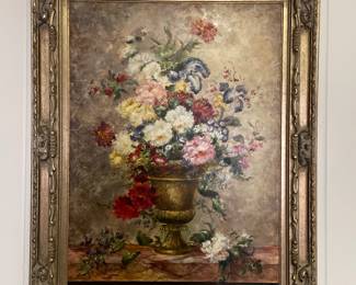 Peruvian artist Elizabeth Pena Floral still life