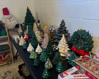 Porcelain Christmas tree collection