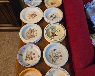 Antique baby dishes