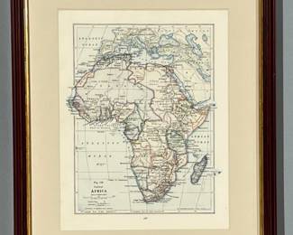Antique map of Africa