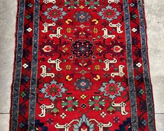 Turkish Caucasian design scatter rug