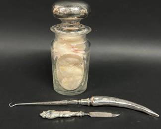 Sterling toiletry items