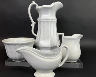 Grouping white ironstone china
