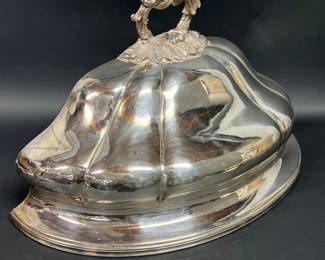 heffield silver on copper "meat dome" wall pocket