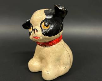 Hubley "Fido" cast iron coin bank