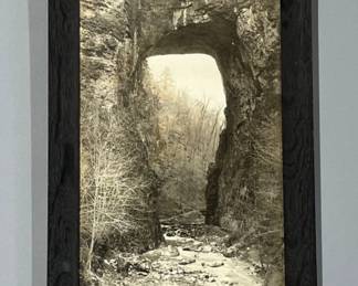 Haines Photo Co. framed picture of Natural Bridge, VA
