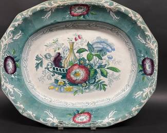 “Excelsior” pattern ironstone platter