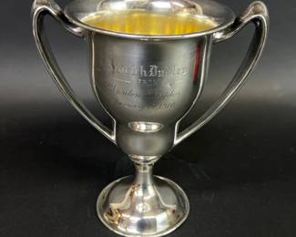 Antique sterling loving cup from 1910