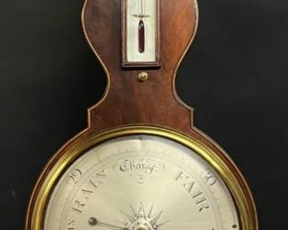 Antique wheel barometer by T. Aprile, Sudbury England