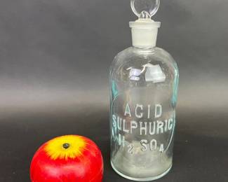TCW and Co. vintage glass apothecary decanter