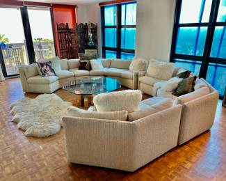 The sofa and coffee table are sold.