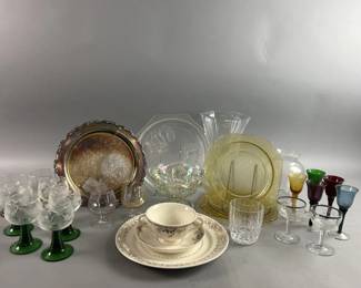 Lot 331 | Vintage Carnival Glass Bowl, Luminarc Glass & More
