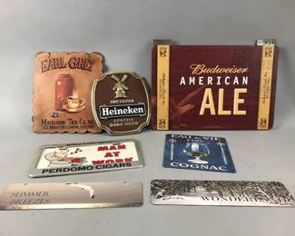 Lot 174 | Vtg. Beer, Tea Signs & More
