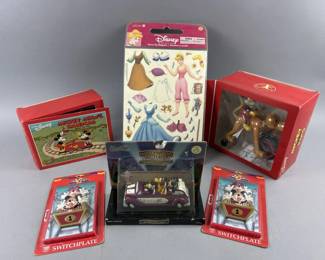 Lot 480 | Mickey Wind Up Toys, Cinderella Clings & More
