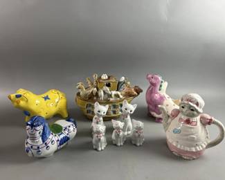 Lot 342 | Louisville Stoneware Noah’s Arc, Coin Banks & More
