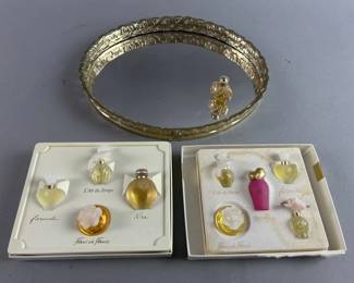 Lot 351 | Nina Ricci Paris Miniature Fragrances & Mirror
