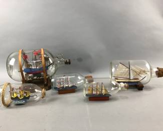 Lot 514 | Ships In A Bottle
