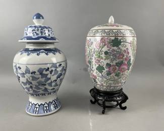 Lot 353 | Large Floral Vases
