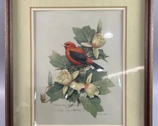 Lot 371 | Signed & Numbered Scarlet Tanager By R.T Peterson
