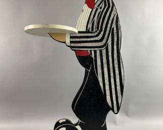 Lot 290 | Vtg French Dumb Waiter Butler Drink Stand

