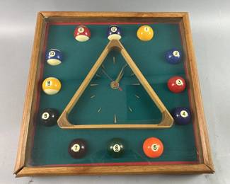 Lot 151 | Vintage Hand Made Billiards Clock
