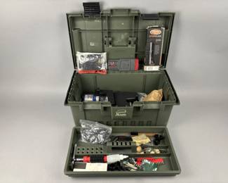 Lot 71 | Plano Tool Box, Shooting Supplies & More
