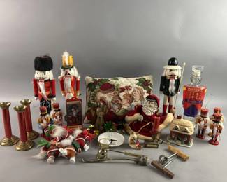 Lot 326 | Holiday Assortment Brass, Nutcrackers & More
