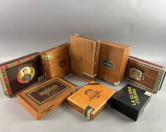 Lot 204 | Vintage Wood & Other Cigar Boxes
